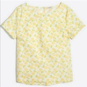J. Crew Pineapple Print Linen Top XS